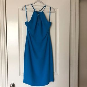 Etcetera turquoise blue cocktail dress